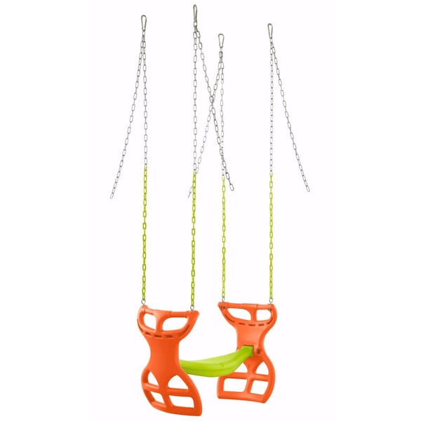 Two Seater Glider Swing-Orange-Yellow